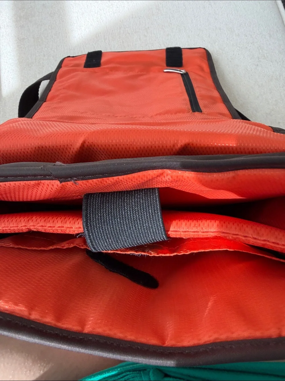 Brown Men's Messenger Bag with Crown Accent